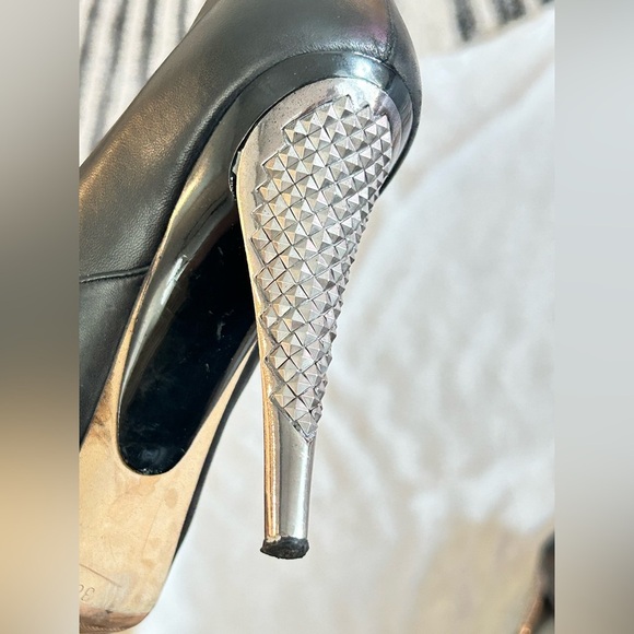 Jimmy Choo Black Leather Lace Up Ankle Boots Size 38 - Picture 7 of 7